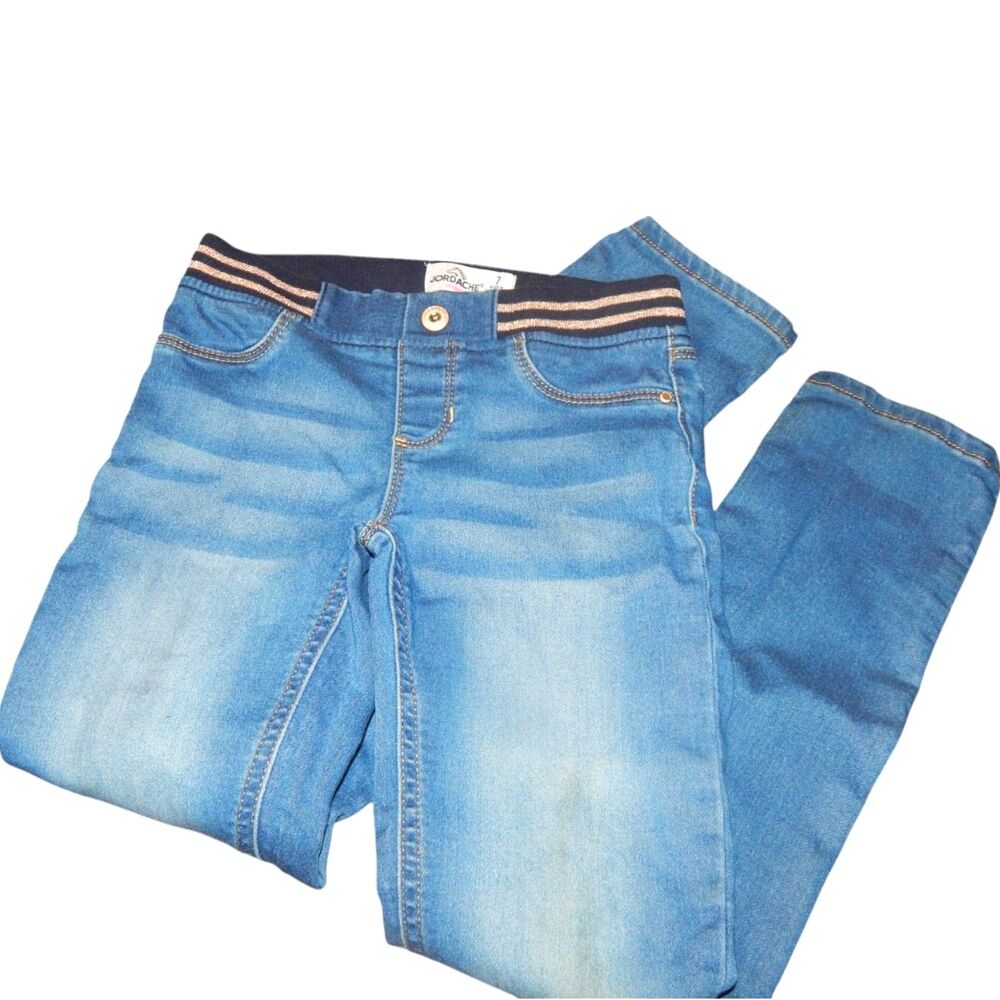 Jordache girls size 7 skinny jeans pullโon elastic waistband